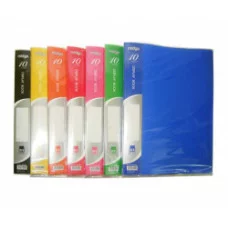 Папка на 10 карманов А4 BQ-160 корешок 10мм, вкладыш на корешке, цвета ассорти MS-10А 306258