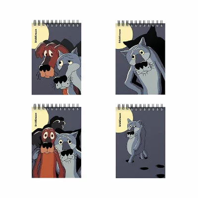 Записная книга на спирали ErichKrause Жил-был Пес, А6, 80 листов, клетка MIX-PACK 54294