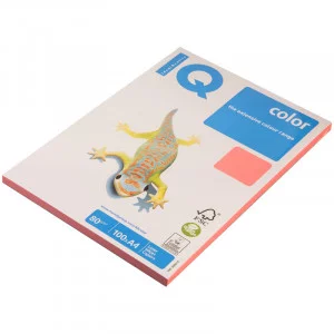 Бумага IQ Color neon А4, 80г/м2, 100л. розовый неон Mondi 088831