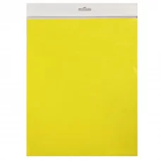 Цв. тонированная бумага А4, 10л. ПЭТ неон желтый