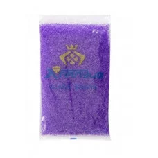 Бисер Alingar размер №8 вес 450 гр., прозрачный кристалл, внутри фиолетовый, пакет AL8/0-R14