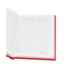Ежедневник А6, 96л. КРАСНЫЙ (96БВ-3004) бумвинил, недатир. 96БВ-3004