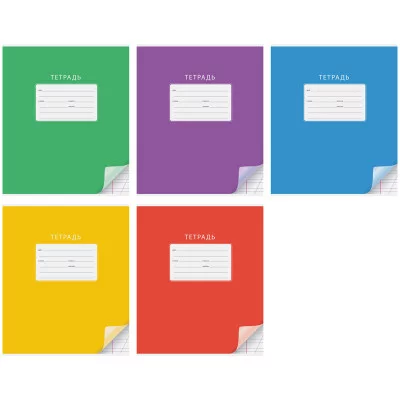 Тетрадь 12л., косая линия ArtSpace "Однотонная. С уголком" Спейс 211785