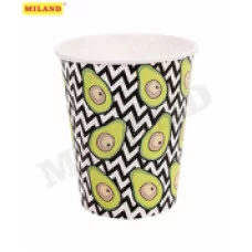 Стаканы бумажные Авокадо (250 мл, 6 шт) еврослот ЕВ-7467