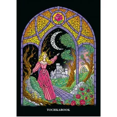 БЛОКНОТ ТОЧКАБУК Classic 162х222. Витраж. Девушка 467-0-159-15957-5