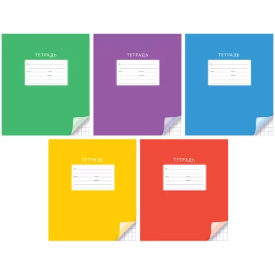 Тетрадь 12л., крупная клетка ArtSpace "Однотонная. С уголком" Спейс 257137