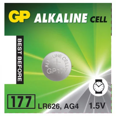 Батарейка 1шт GP Alkaline 177 (G4, LR626) , алкалиновая 4891199026690 10353