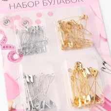 Набор булавок английских 60шт №1 №3 1т блистер 4605145
