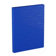 Папка на 4 кольцах Berlingo "Your Way", А4, 24мм, 600мкм, синяя, D-кольца, с внутр. карманом 369374