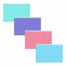 Zip-пакет пластиковый ErichKrause Diagonal Pastel, C6, непрозрачный, ассорти 50340