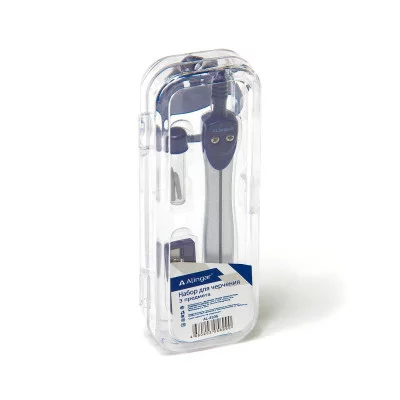 Готовальня Alingar 3 предмета пластиковый футляр цвет асорти 1шт AL4506