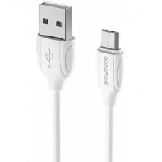 Кабель USB - микро Borofone BX19 Benefit 1.0м круглый 2.0A ПВХ чёрный 6931474701770