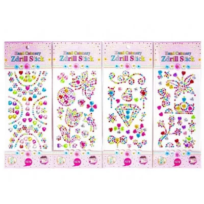 Наклейки-стразы Alingar, акриловые, пакет с европодвесом "Декор" AL8132