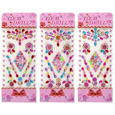 Наклейки-стразы Alingar, "Перламутровые капли", акриловые, пакет с европодвесом AL10801