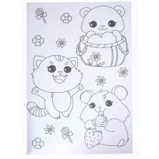 МАКСИ-РАСКРАСКА с наклейками. КАВАЙИ 978-5-378-34522-9