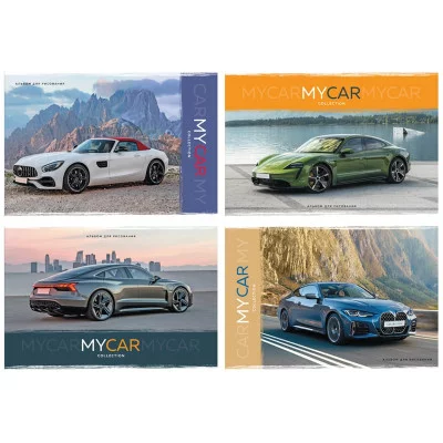 Альбом для рисования А4 гребень 24л Сar (ассорти) АР4гр24 8775 Аль2694