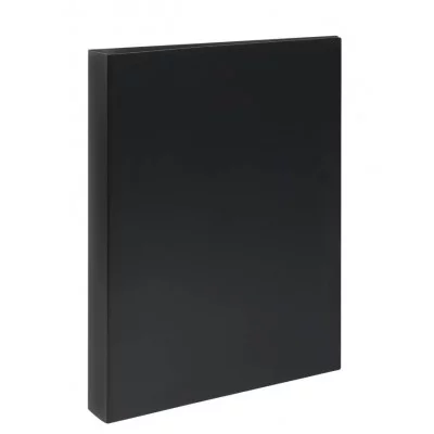 Папка на 4 кольцах СТАММ А4, 40мм, 500мкм, пластик, черная 343117