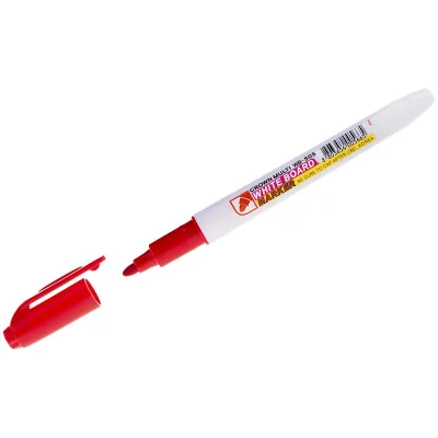 Маркер для белых досок Crown "Multi Board Slim" красный, пулевидный, 2мм 207887