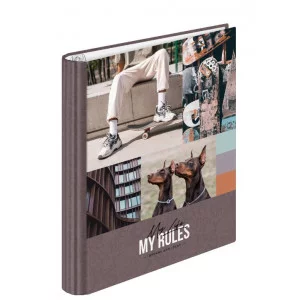 Тетрадь на кольцах А5, 120л., 7БЦ, ArtSpace "Увлечения. My rules", глянцевая ламинация 340049