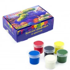 Гуашь Alingar карамельная, 6 цветов, 20 мл., картонная упаковка, "Пейзаж" AL6797