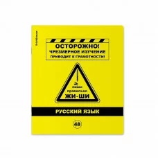 Тетрадь общая ученическая с пластиковой обложкой на скобе ErichKrause Be Informed, Русский язык, 48 листов, линейка 59480