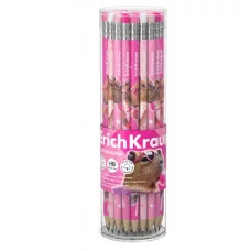 Чернографитный карандаш пластиковый ErichKrause CapyBarbara круглый с ластиком НВ  62771