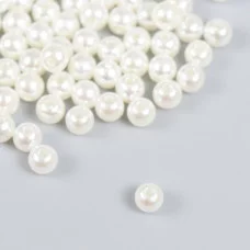 Набор бусин декоративных пластик "Жемчуг" (набор 100 шт) 0,6х0,6 см 1056516