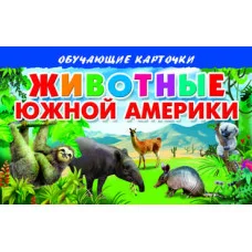Обучающие карточки Карточки. Животные Южной Америки
