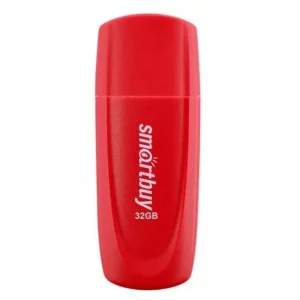 Флеш-диск 32 GB SMARTBUY Scout USB 2.0, красный, SB032GB2SCR