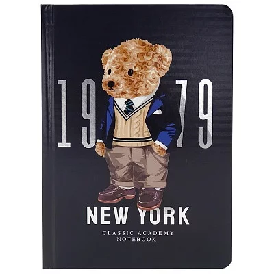 Записная книга А5 Медвежонок 1979 7БЦ, холодная фольга + твин лак, 80л, 100г З80-3400 462-0-129-73400-4