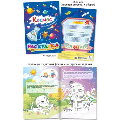 Не просто раскраска А5 536-2 Космос