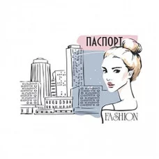 Обложка для паспорта "Девушка в городе" ОД-317