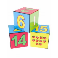 КУБИКИ ПЛАСТИКОВЫЕ. 12 шт. МАТЕМАТИКА ДЛЯ МАЛЫШЕЙ (Арт. К12-9036)