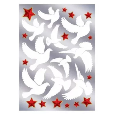 Наклейка двусторонняя Голуби 50000440