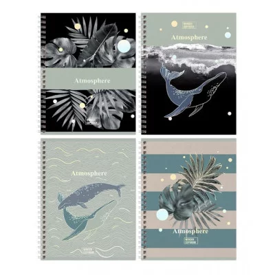 Тетрадь 80л., А5, клетка на гребне BG "Wonder", тиснение голографической фольгой 342279