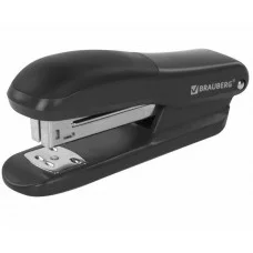 Степлер №24/6, 26/6 BRAUBERG "SX-39", до 25 листов, черный, 228590