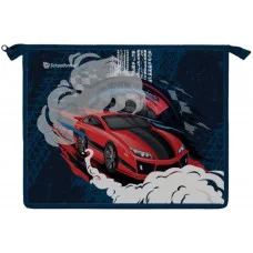 Папка д/тетрадей 1 отд. А5 Schoolformat RED RIDE 235х190х50 молния картон, полиэстер синий д/мальчиков 237070