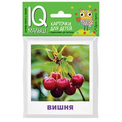 Умный малыш. Что растёт в саду? Набор карточек для детей. / IQ-малыш изд-во: Айрис авт:Ходюшина Н.П.