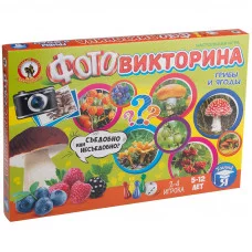 Игра настольная Русский стиль "Викторина. Грибы и ягоды", картонная коробка Стиль 247060