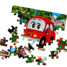 Весёлый транспорт. Макси-пазлы в коробке. 35 деталей. 180х127х35 мм. Умные игры 324830