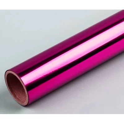 Пленка самоклеящаяся металлизированная 45x100 см, фиолетовая, BOPP с алюминиевым напылением 30 мкм, в рулоне 8117309