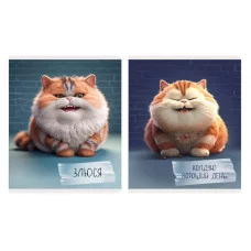 Тетрадь А5 48л "Осторожно, кот!" КанцЭксмо ТКК489299