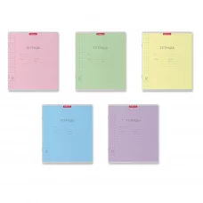 Тетрадь школьная ученическая ErichKrause® Классика Visio ассорти, 12 листов, крупная клетка  35207