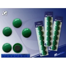 Магнит для доски 302Т Зеленый 6шт/блист d-30мм 571910