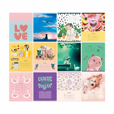 Тетрадь 18л., линия BG "Mix-12. Девочки" 341632