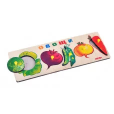 Развивающая игрушка из дерева Овощи 1