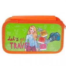 Пенал 3 отделения 190*105 ламин "Девочка фотограф" е/п ПЧЕЛКА ПО-110 066189