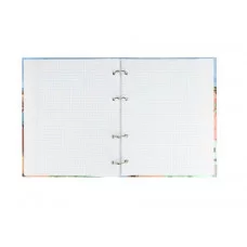 Тетрадь КЛЕТКА 120л. ЯРКАЯ АРХИТЕКТУРА - 2 (120-1565) (на кольцах) твин-лак, холодная фольга 120-1565