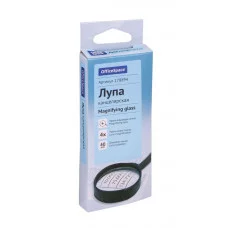 Лупа OfficeSpace, 40мм, 4-х кратное увеличение, карт. коробка, европодвес 178894