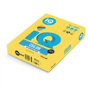 Бумага цветная IQ color, А4, 80 г/м2, 500 л. интенсив, канареечно-желтая, CY39 110659
